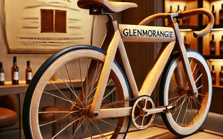 Esta bicicleta está fabricada con madera de envejecer whisky