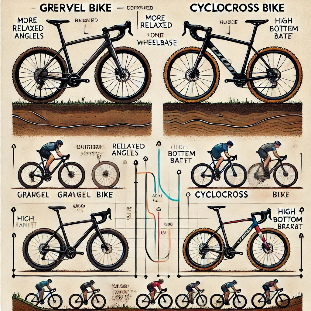 Principales diferencias entre una bicicleta de gravel y una bicicleta de ciclocross