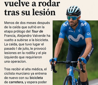 Alejandro Valverde vuelve a los entrenamientos