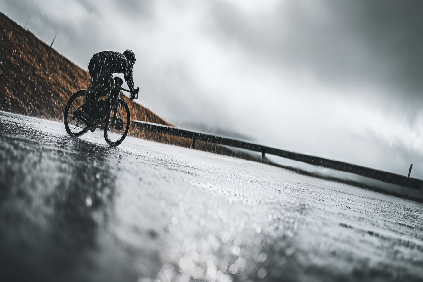 Guía para entrenar en bicicleta bajo la lluvia